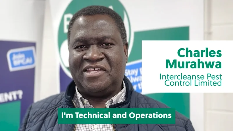 Talking careers in pest management with Charles Murahwa